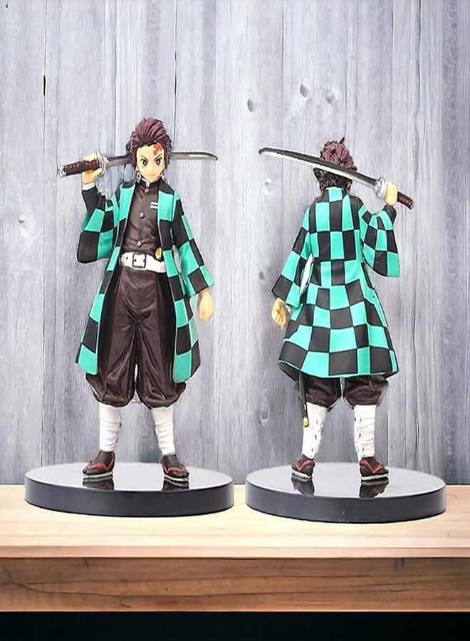 FowWelt Demon Slayer Tanjiro Action Figures Height-16CM Multicolour PVC Collectible for Anime Fans - Tanjiro 16Cm - Image 2